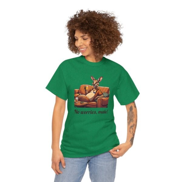 Australian 'No Worries Mate' Kangaroo Chill Zone Unisex T Shirt - Image 76