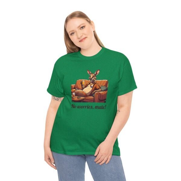 Australian 'No Worries Mate' Kangaroo Chill Zone Unisex T Shirt - Image 77