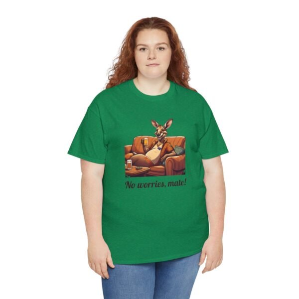 Australian 'No Worries Mate' Kangaroo Chill Zone Unisex T Shirt - Image 79