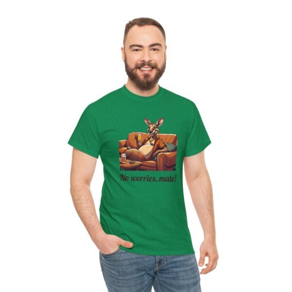 Australian 'No Worries Mate' Kangaroo Chill Zone Unisex T Shirt - Image 73