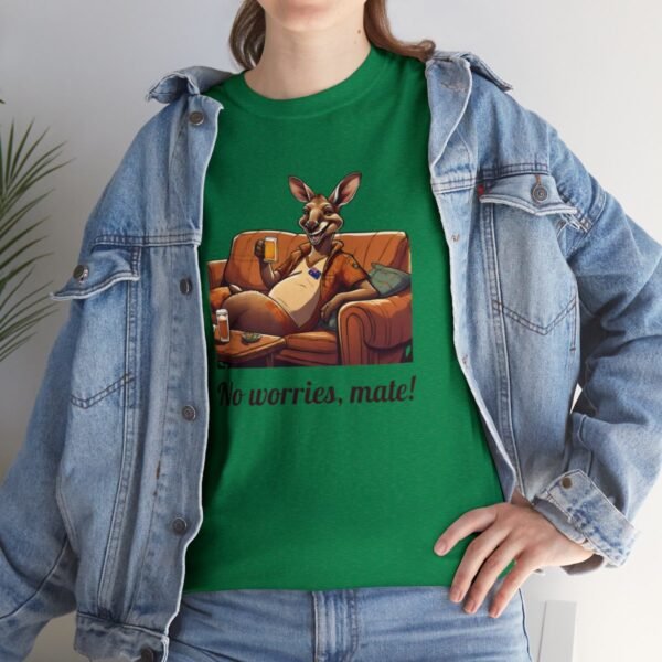Australian 'No Worries Mate' Kangaroo Chill Zone Unisex T Shirt - Image 81