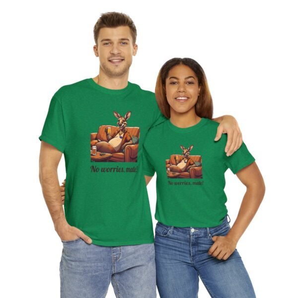 Australian 'No Worries Mate' Kangaroo Chill Zone Unisex T Shirt - Image 82