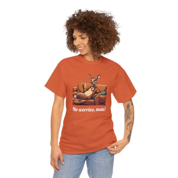 Australian 'No Worries Mate' Kangaroo Chill Zone Unisex T Shirt - Image 40