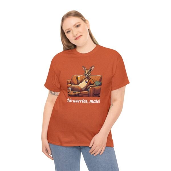 Australian 'No Worries Mate' Kangaroo Chill Zone Unisex T Shirt - Image 41