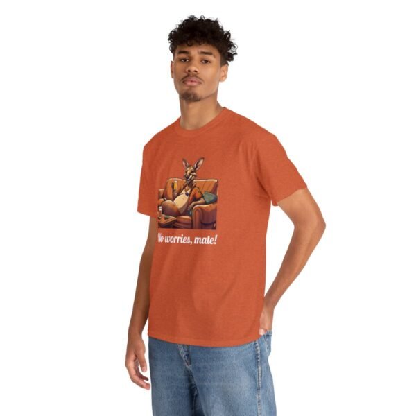 Australian 'No Worries Mate' Kangaroo Chill Zone Unisex T Shirt - Image 42