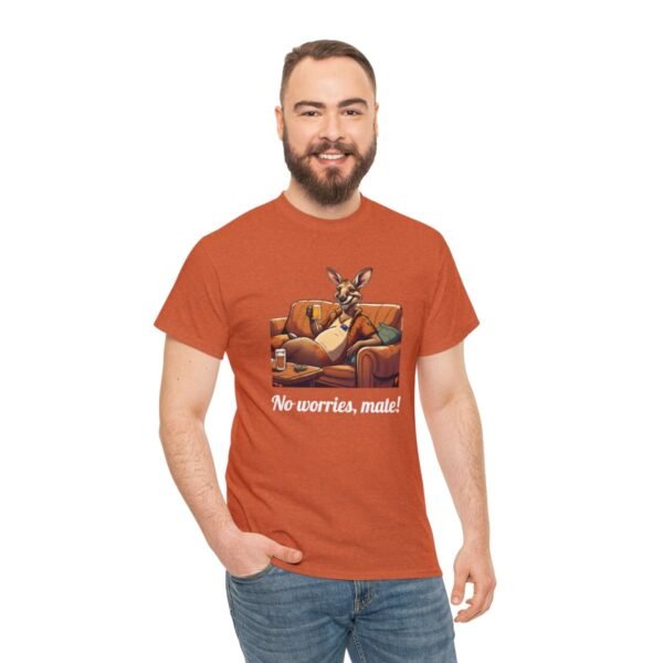 Australian 'No Worries Mate' Kangaroo Chill Zone Unisex T Shirt - Image 37