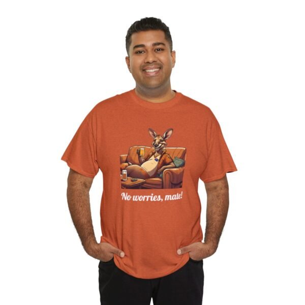 Australian 'No Worries Mate' Kangaroo Chill Zone Unisex T Shirt - Image 44