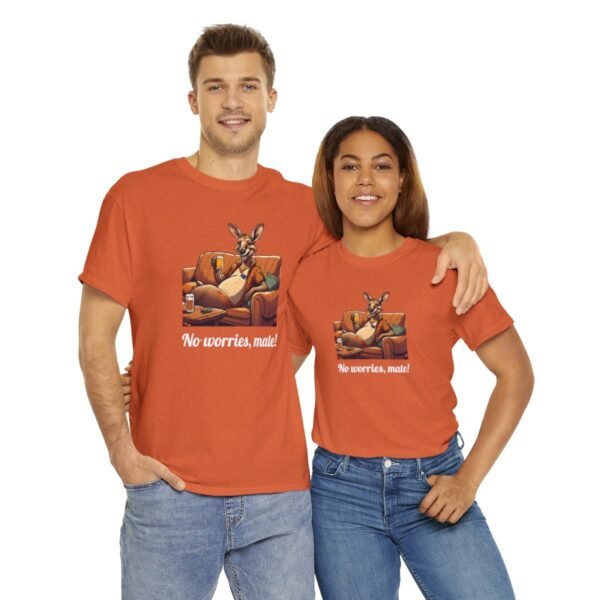 Australian 'No Worries Mate' Kangaroo Chill Zone Unisex T Shirt - Image 46