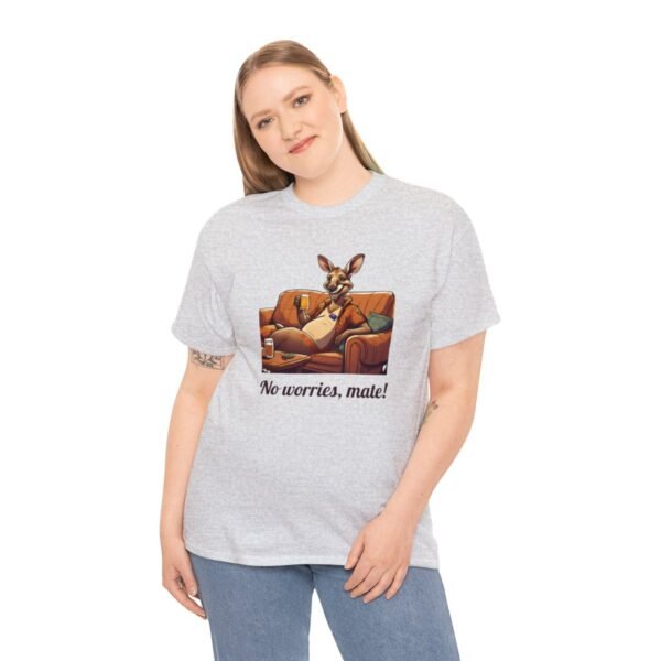 Australian 'No Worries Mate' Kangaroo Chill Zone Unisex T Shirt - Image 29