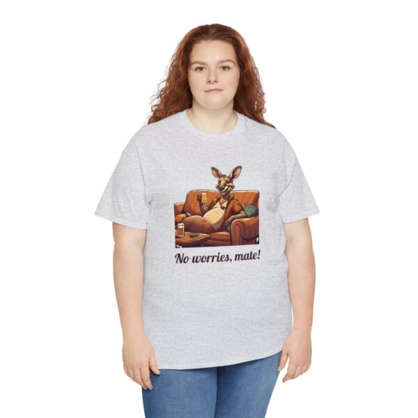 Australian 'No Worries Mate' Kangaroo Chill Zone Unisex T Shirt - Image 31