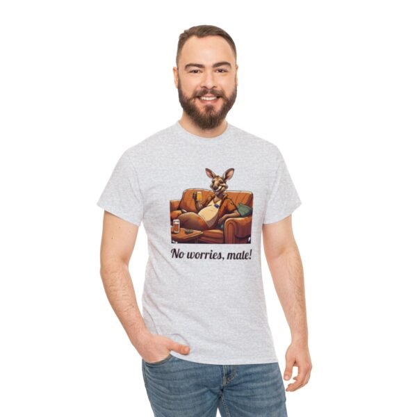 Australian 'No Worries Mate' Kangaroo Chill Zone Unisex T Shirt - Image 25