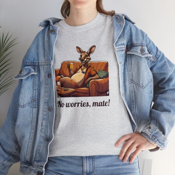 Australian 'No Worries Mate' Kangaroo Chill Zone Unisex T Shirt - Image 33