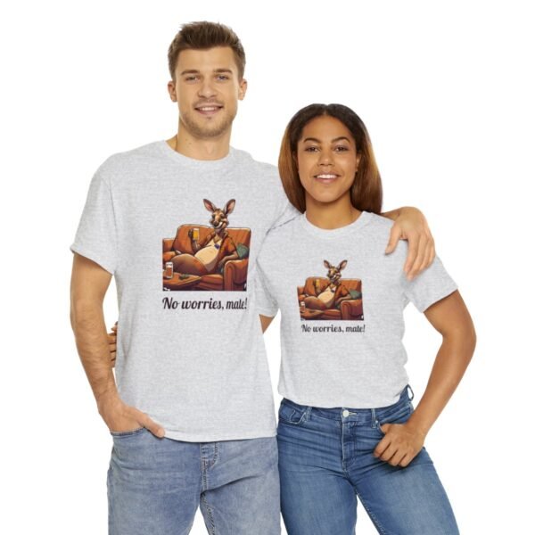 Australian 'No Worries Mate' Kangaroo Chill Zone Unisex T Shirt - Image 34