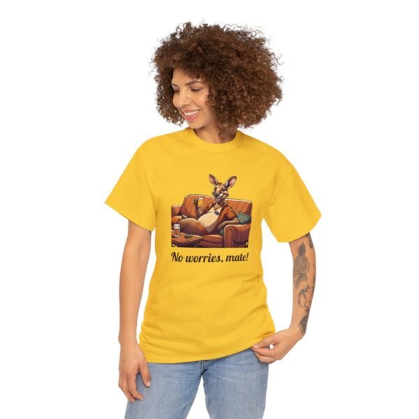 Australian 'No Worries Mate' Kangaroo Chill Zone Unisex T Shirt - Image 64