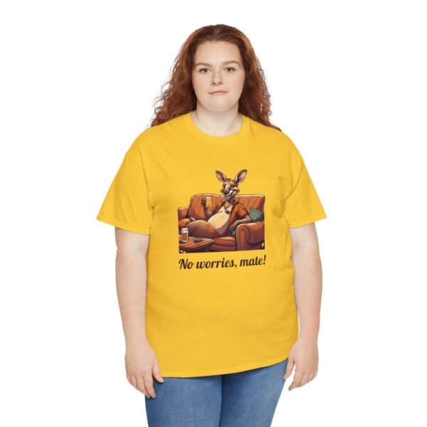 Australian 'No Worries Mate' Kangaroo Chill Zone Unisex T Shirt - Image 67