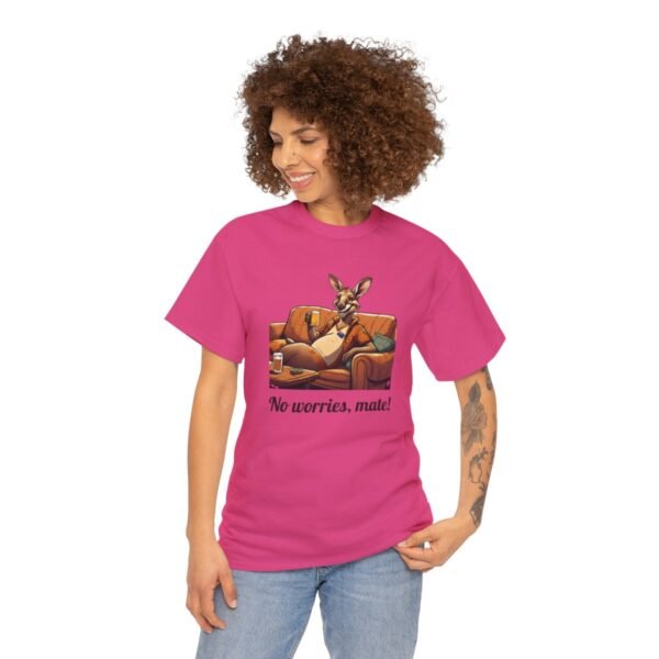 Australian 'No Worries Mate' Kangaroo Chill Zone Unisex T Shirt - Image 88