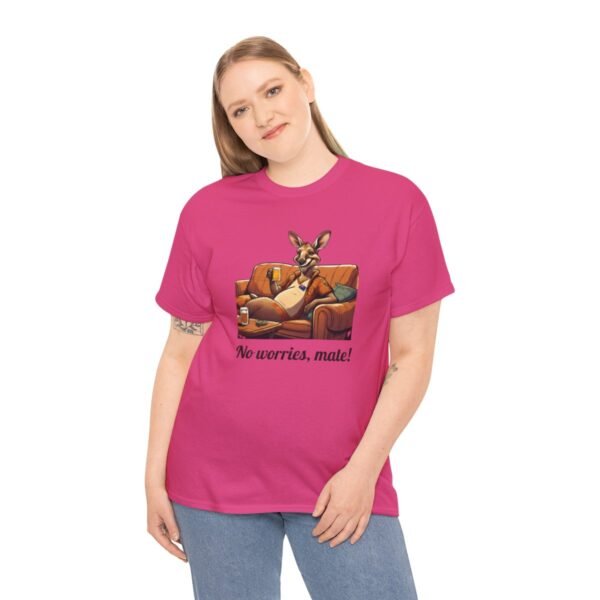 Australian 'No Worries Mate' Kangaroo Chill Zone Unisex T Shirt - Image 89