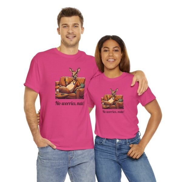 Australian 'No Worries Mate' Kangaroo Chill Zone Unisex T Shirt - Image 94