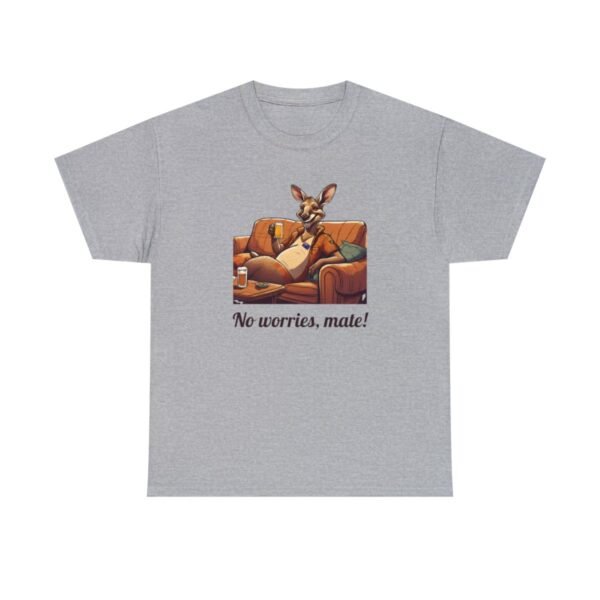 Australian 'No Worries Mate' Kangaroo Chill Zone Unisex T Shirt - Image 50