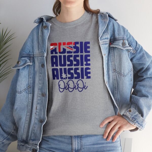 Australia Themed 'Aussie Aussie Aussie Oi Oi Oi' Unisex T Shirt - Image 21