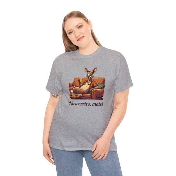 Australian 'No Worries Mate' Kangaroo Chill Zone Unisex T Shirt - Image 53