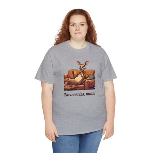 Australian 'No Worries Mate' Kangaroo Chill Zone Unisex T Shirt - Image 55