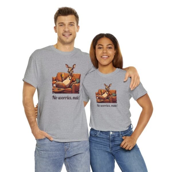 Australian 'No Worries Mate' Kangaroo Chill Zone Unisex T Shirt - Image 58