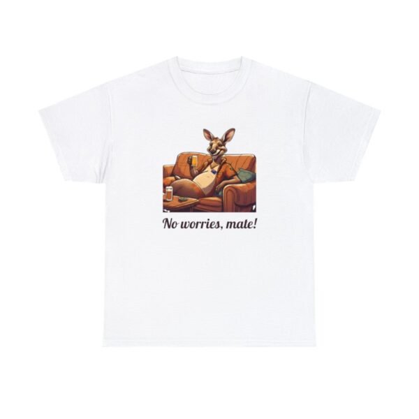 Australian 'No Worries Mate' Kangaroo Chill Zone Unisex T Shirt - Image 14