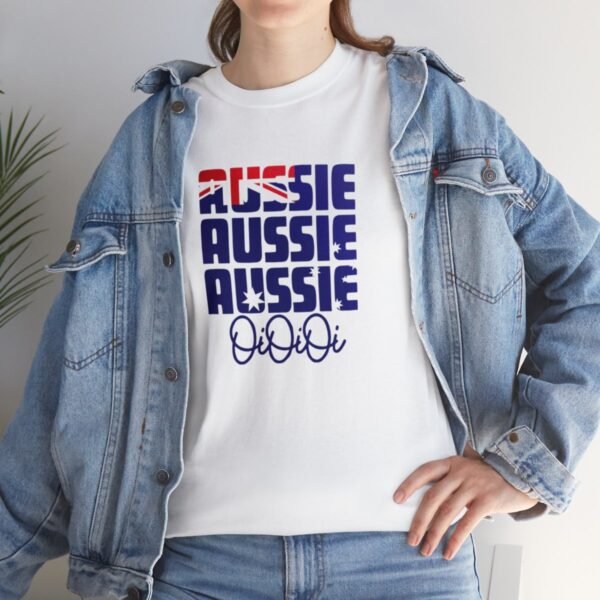 Australia Themed 'Aussie Aussie Aussie Oi Oi Oi' Unisex T Shirt - Image 9