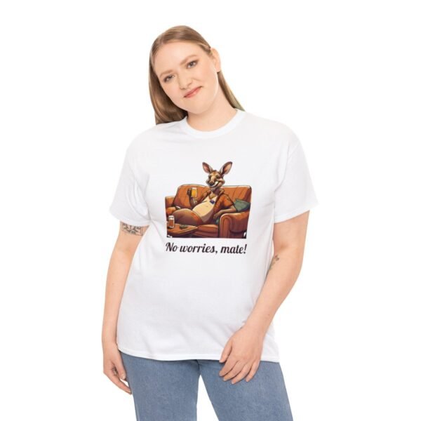 Australian 'No Worries Mate' Kangaroo Chill Zone Unisex T Shirt - Image 17