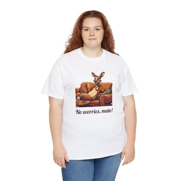 Australian 'No Worries Mate' Kangaroo Chill Zone Unisex T Shirt - Image 19
