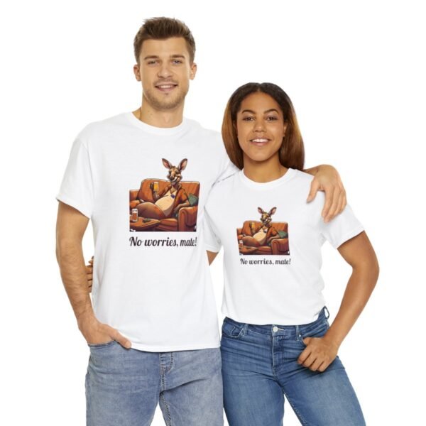 Australian 'No Worries Mate' Kangaroo Chill Zone Unisex T Shirt - Image 22
