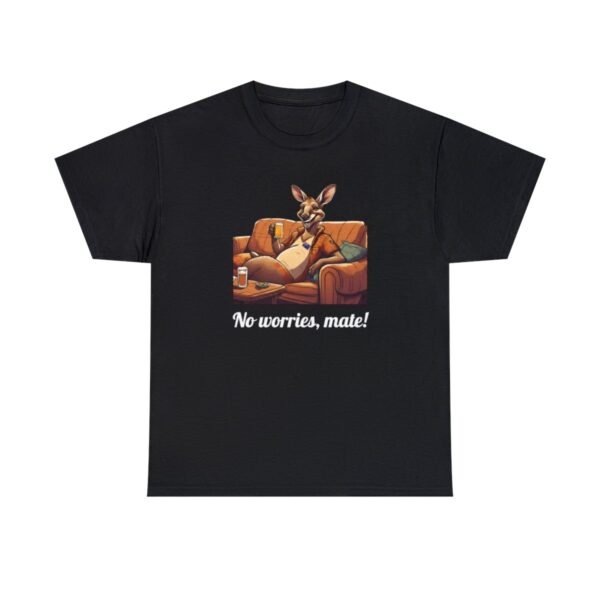 Australian 'No Worries Mate' Kangaroo Chill Zone Unisex T Shirt - Image 2