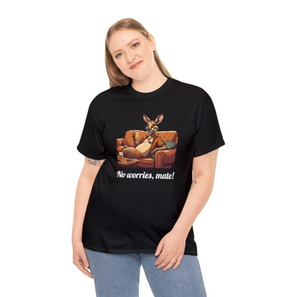 Australian 'No Worries Mate' Kangaroo Chill Zone Unisex T Shirt - Image 5