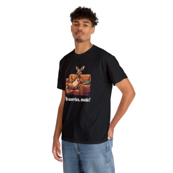 Australian 'No Worries Mate' Kangaroo Chill Zone Unisex T Shirt - Image 6