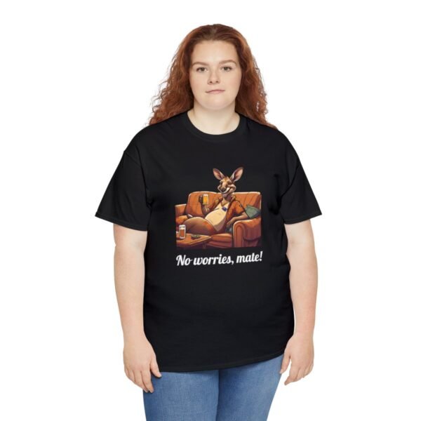 Australian 'No Worries Mate' Kangaroo Chill Zone Unisex T Shirt - Image 7