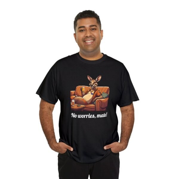 Australian 'No Worries Mate' Kangaroo Chill Zone Unisex T Shirt - Image 8
