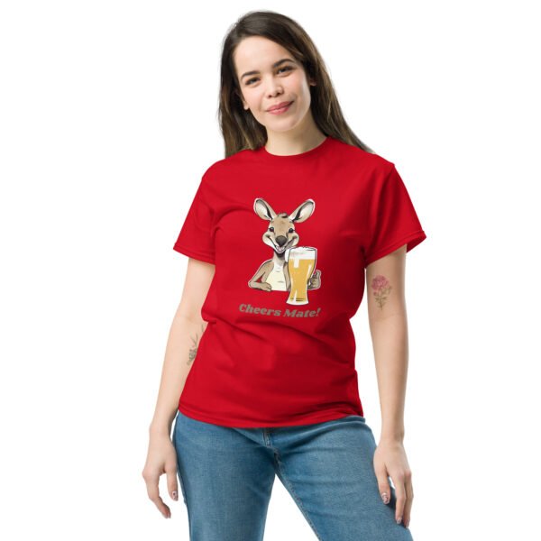 Australian Kangaroo 'Cheers Mate' Unisex T Shirt - Image 2