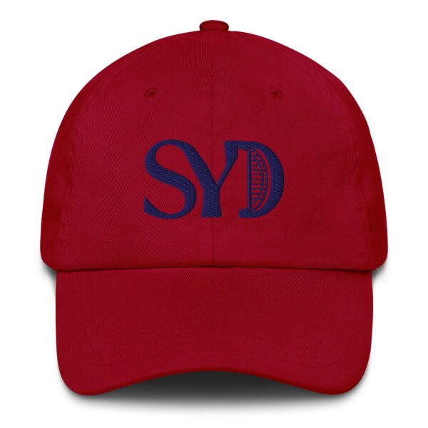 SYD Embroidered Baseball Cap | Sydney City Hat | Adjustable Cotton Twill Cap - Image 4