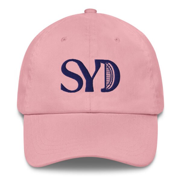 SYD Embroidered Baseball Cap | Sydney City Hat | Adjustable Cotton Twill Cap - Image 2