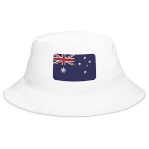 Embroidered Australian Flag Bucket Hat - Aussie Pride - Sun Protection