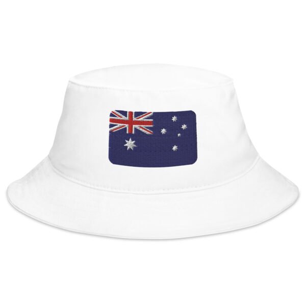Embroidered Australian Flag Bucket Hat - Aussie Pride - Sun Protection