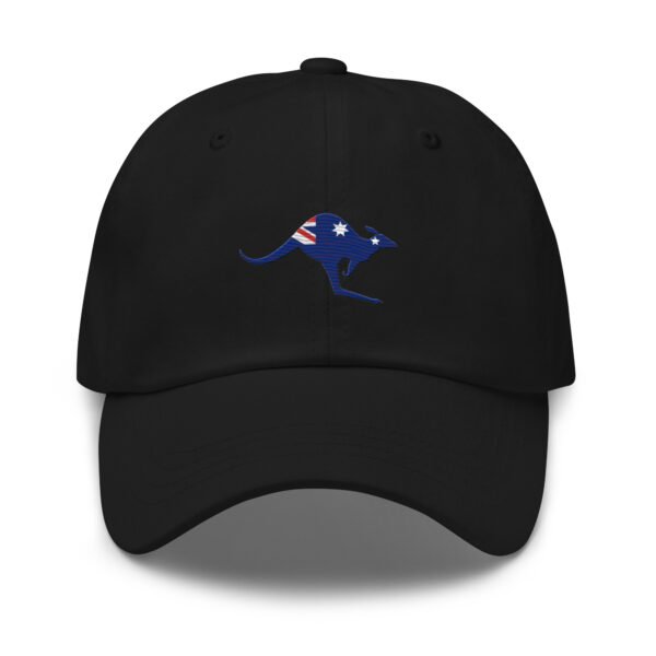 Embroidered Kangaroo Aussie Flag Baseball Cap | Aussie Flag Dad Hat Gift - Image 5
