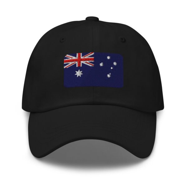 Australian Flag Embroidered Baseball Cap | Unisex Adjustable Dad Hat | Aussie Pride Gift - Image 2