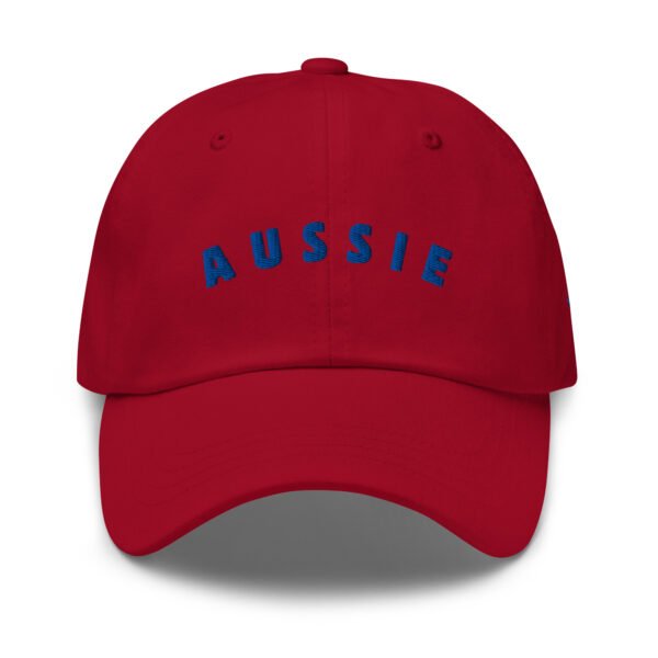Aussie Embroidered Dad Hat – Classic White Baseball Cap with Australian Kangaroo Design - Image 5