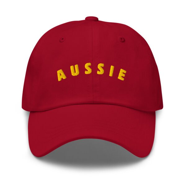 Aussie Embroidered Baseball Cap | Gold Stitching Dad Hat | Unisex Adjustable Cap - Image 3