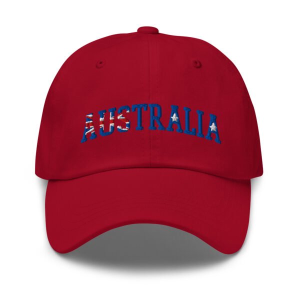 AUSTRALIA Flag Embroidered Dad Hat | Baseball Cap | Adjustable Cotton Cap - Image 2