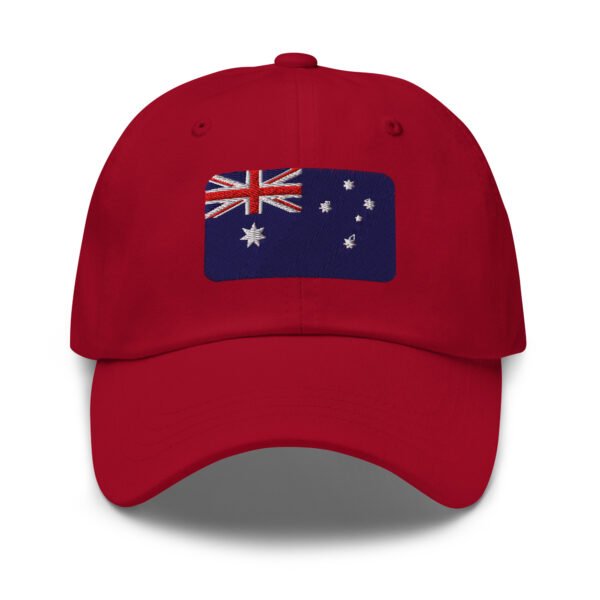 Australian Flag Embroidered Baseball Cap | Unisex Adjustable Dad Hat | Aussie Pride Gift - Image 3