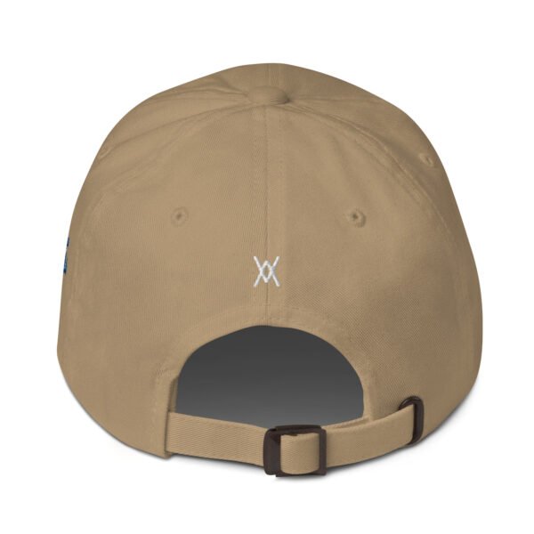 Aussie Embroidered Dad Hat – Classic White Baseball Cap with Australian Kangaroo Design - Image 2