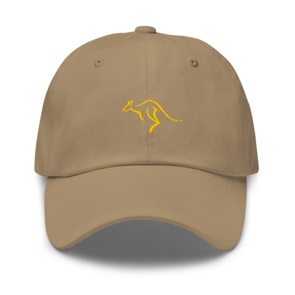 Australian Gold Kangaroo Embroidered Baseball Cap | Kangaroo Dad Hat - Image 3